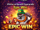 Efsino Le Bandit slot oyunu Epic Win 10.000x kazanç ekranı.