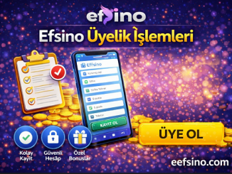 Efsino Üyelik İşlemleri kayıt formu ekran görüntüsü